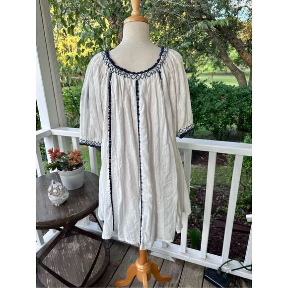 CLEOBELLA Anthropologie Farida Mini Dress Cotton Embroidered Boho Floral Small - Picture 5 of 8